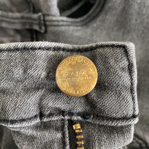 Zara TRF Gray Mid Rise Skinny Jeans - Picture 6 of 6